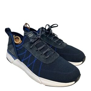 Cole Haan Grand Sport Knit Trainer Shoes Navy Blue Men's 11